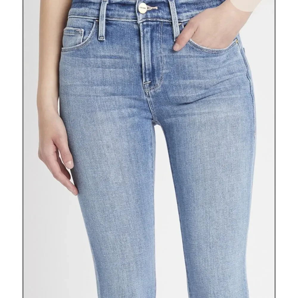 FRAME Le SkinnyJeanne Crop Size 24 - Picture 6 of 8